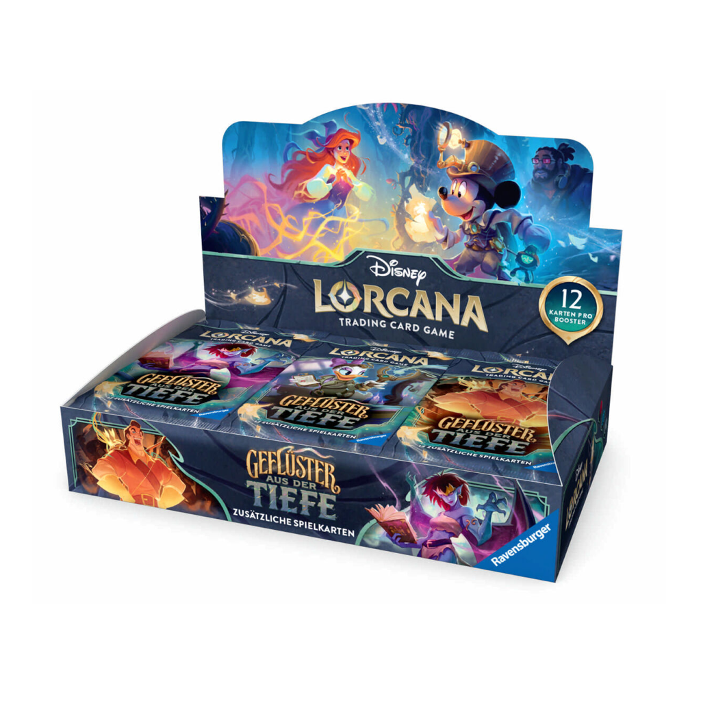 Disney Lorcana - Geflüster aus der Tiefe Booster Display (24 Packs) Deutsch