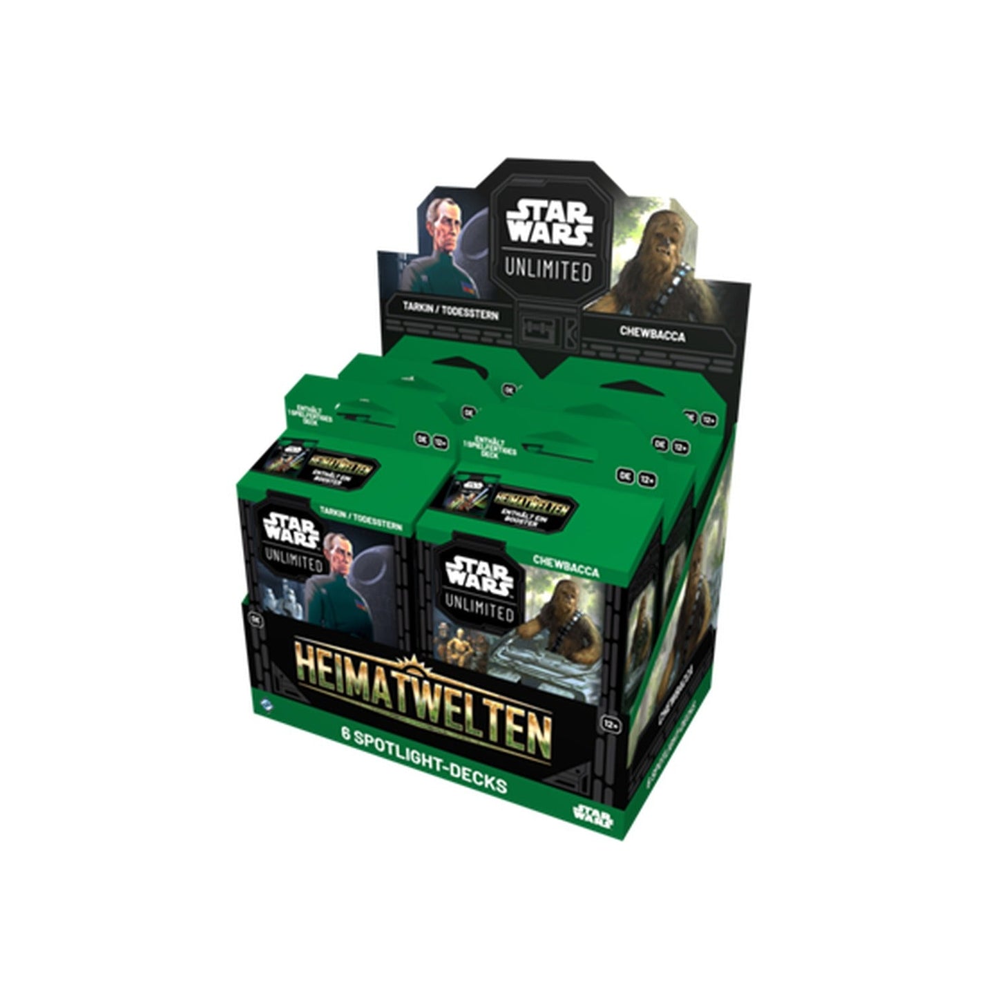 Star Wars: Unlimited - Homeworlds Spotlight Deck Display (6 Decks) Deutsch - ab 09.10.2026
