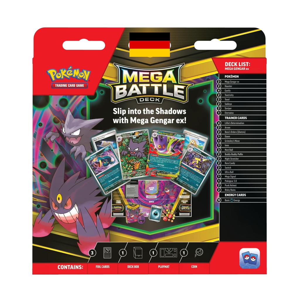 Pokemon Mega Gengar ex Mega Kampfdeck Deutsch