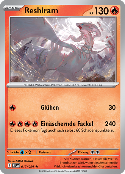 Fatale Flammen - Pokemon & Trainerkarten - Reverse Holo