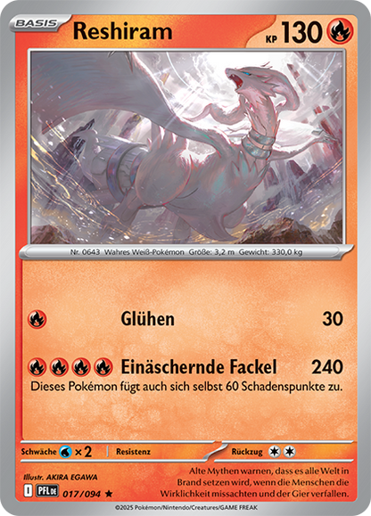 Fatale Flammen - Pokemon & Trainerkarten - Reverse Holo