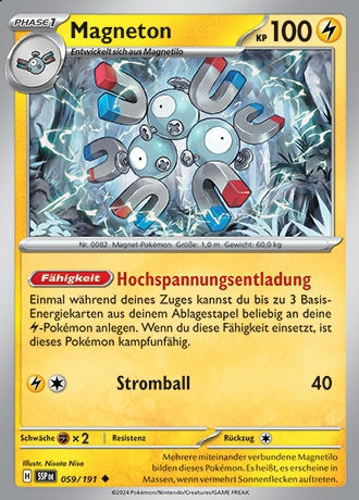 Stürmische Funken - Pokemon & Trainerkarten