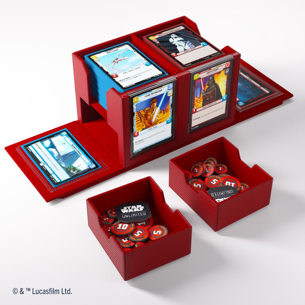 Gamegenic - Star Wars: Unlimited Double Deck Pod Red