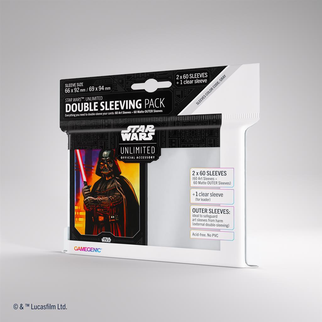 Gamegenic - Star Wars: Unlimited Art Sleeves Double Sleeving Pack - Darth Vader ab 08.03.2023