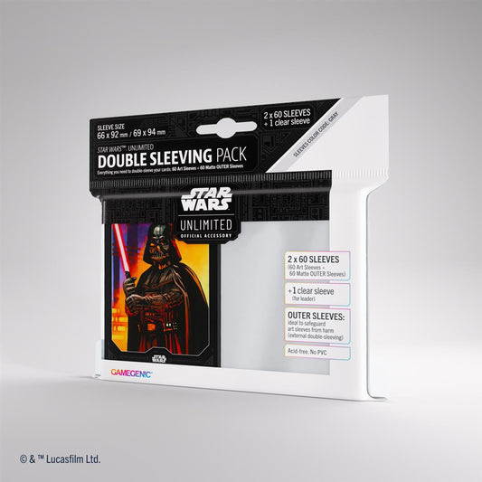 Gamegenic - Star Wars: Unlimited Art Sleeves Double Sleeving Pack - Darth Vader