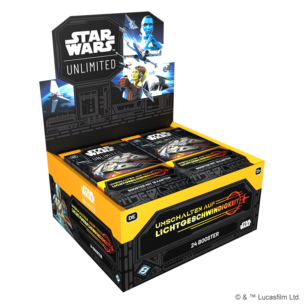 FFG - Star Wars: Unlimited - Umschalten auf Lichtgeschwindigkeit Booster Display (24 Booster) - Deutsch ab 14.03.2025