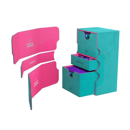 Gamegenic - Stronghold 200+ XL EXCLUSIVE LINE Teal / Pink Deck Box