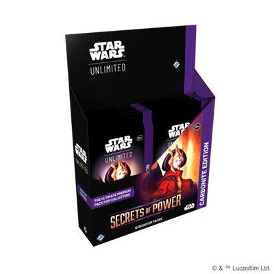 FFG - Star Wars: Unlimited - Secret of Power Carbonite Booster Display (12 Booster) - Englisch