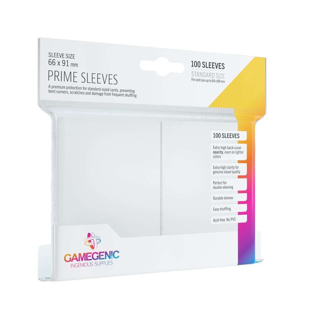 GAMEGENIC - Prime Sleeves White / Weiß (100 Sleeves)