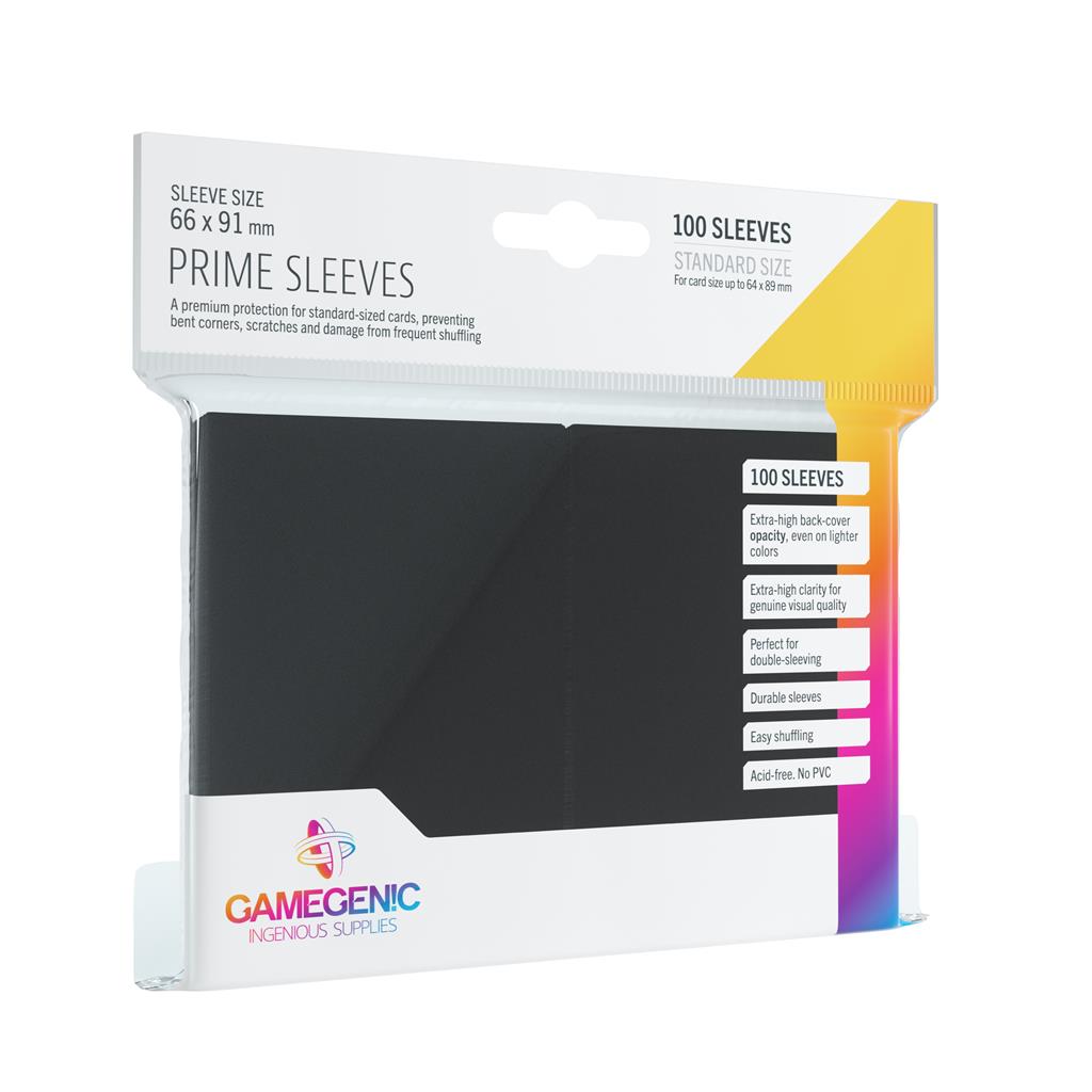 GAMEGENIC - Prime Sleeves Black / Schwarz (100 Sleeves)