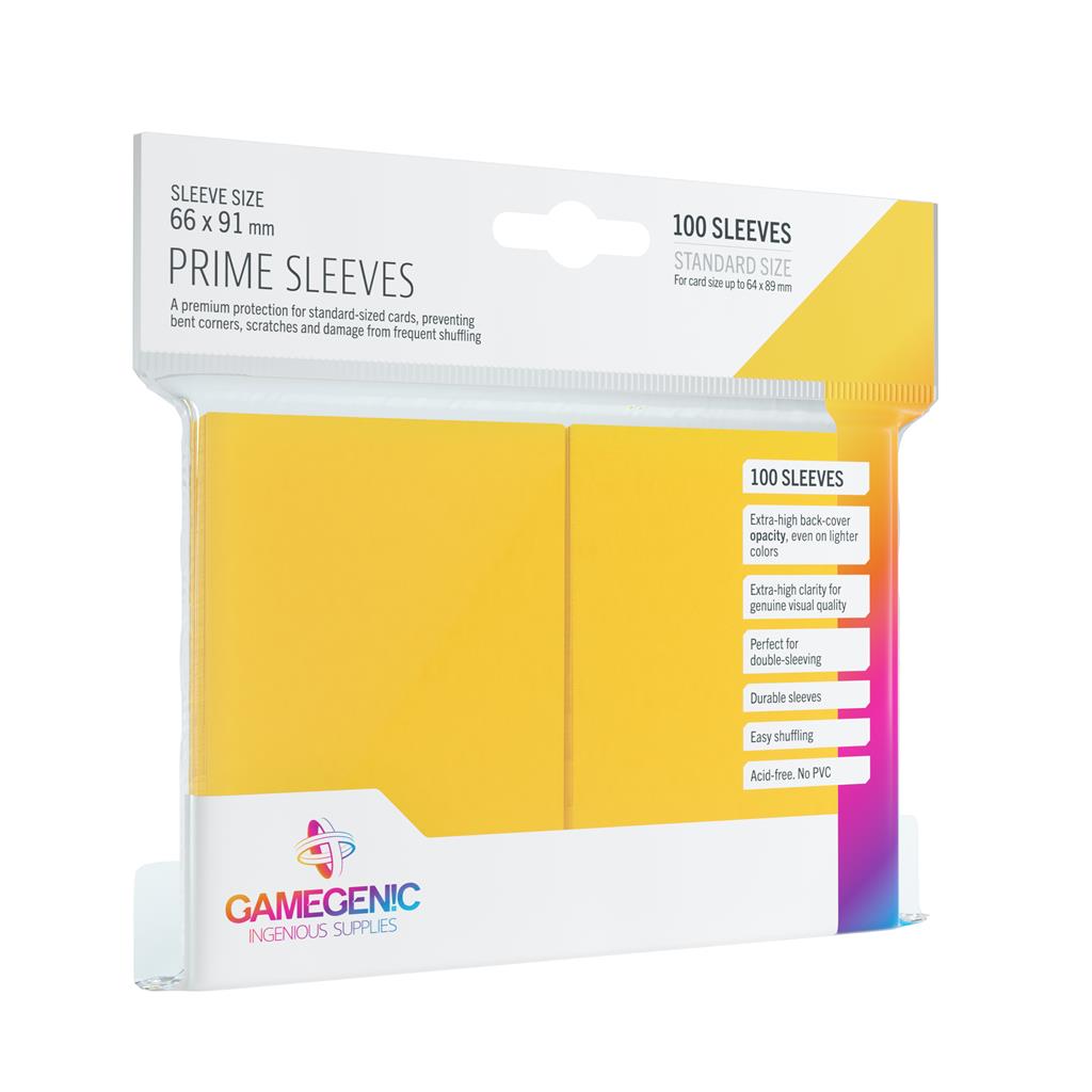 GAMEGENIC - Prime Sleeves Yellow / Gelb (100 Sleeves)
