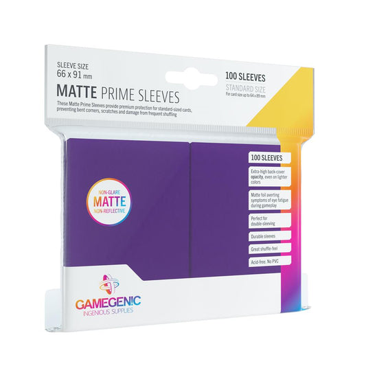 GAMEGENIC - Matte Prime Sleeves Purple / Lila (100 Sleeves)