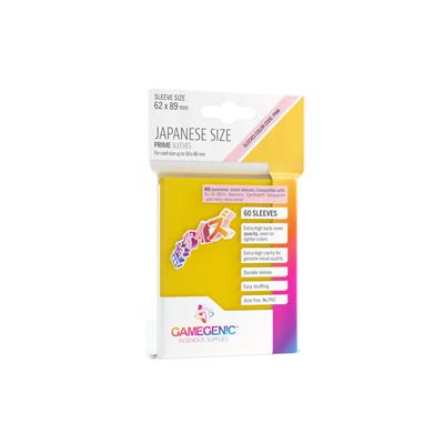GAMEGENIC - Prime Japanese Sized Sleeves Yellow / Gelb (60 Sleeves)