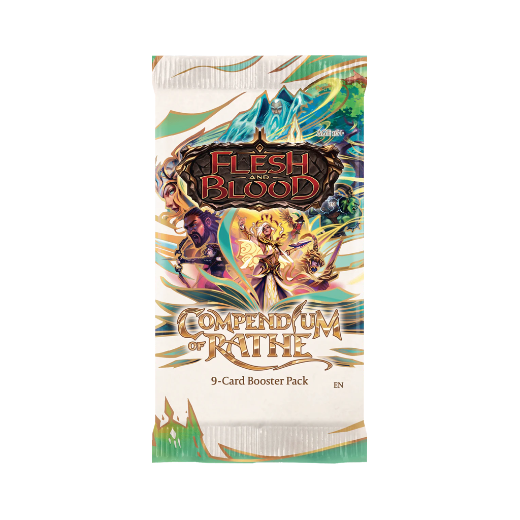 Flesh and Blood TCG - Compendium of Rathe Premium Booster (1 Pack) Englisch