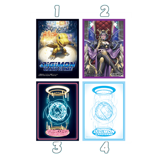 Digimon Card Game - Official Sleeves 2024 Ver.1 / 4 verschiedene Motive