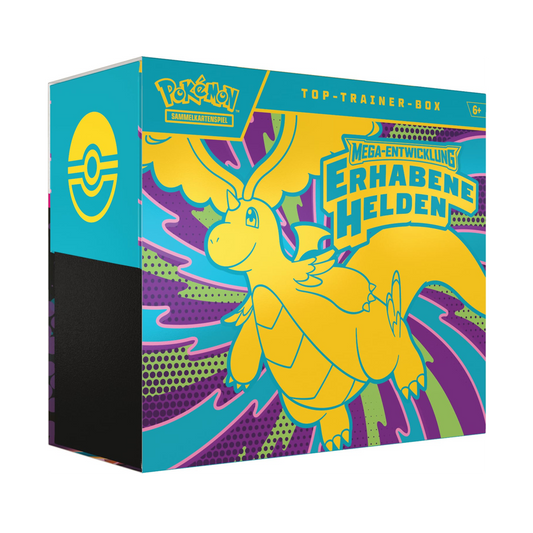 Pokemon Mega Entwicklung - Erhabende Helden - Top Trainer Box Deutsch ab 20.02.2026 ! Bitte Beschreibung lesen !