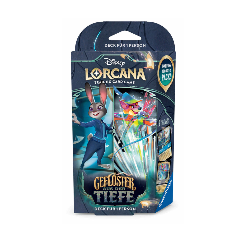 Disney Lorcana - Geflüster aus der Tiefe - 2 verschiedene Starter Decks Deutsch
