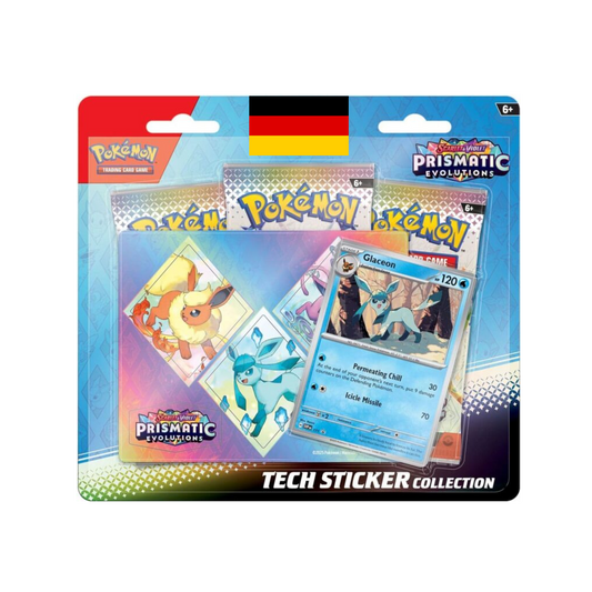 Pokemon Karmesin und Purpur - Prismatische Entwicklungen Tech Sticker Kollektion (3 verschiedene Motive) Deutsch ab 17.01.2025