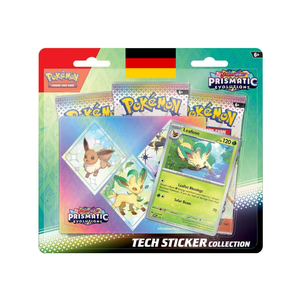 Pokemon Karmesin und Purpur - Prismatische Entwicklungen Tech Sticker Kollektion (3 verschiedene Motive) Deutsch ab 17.01.2025