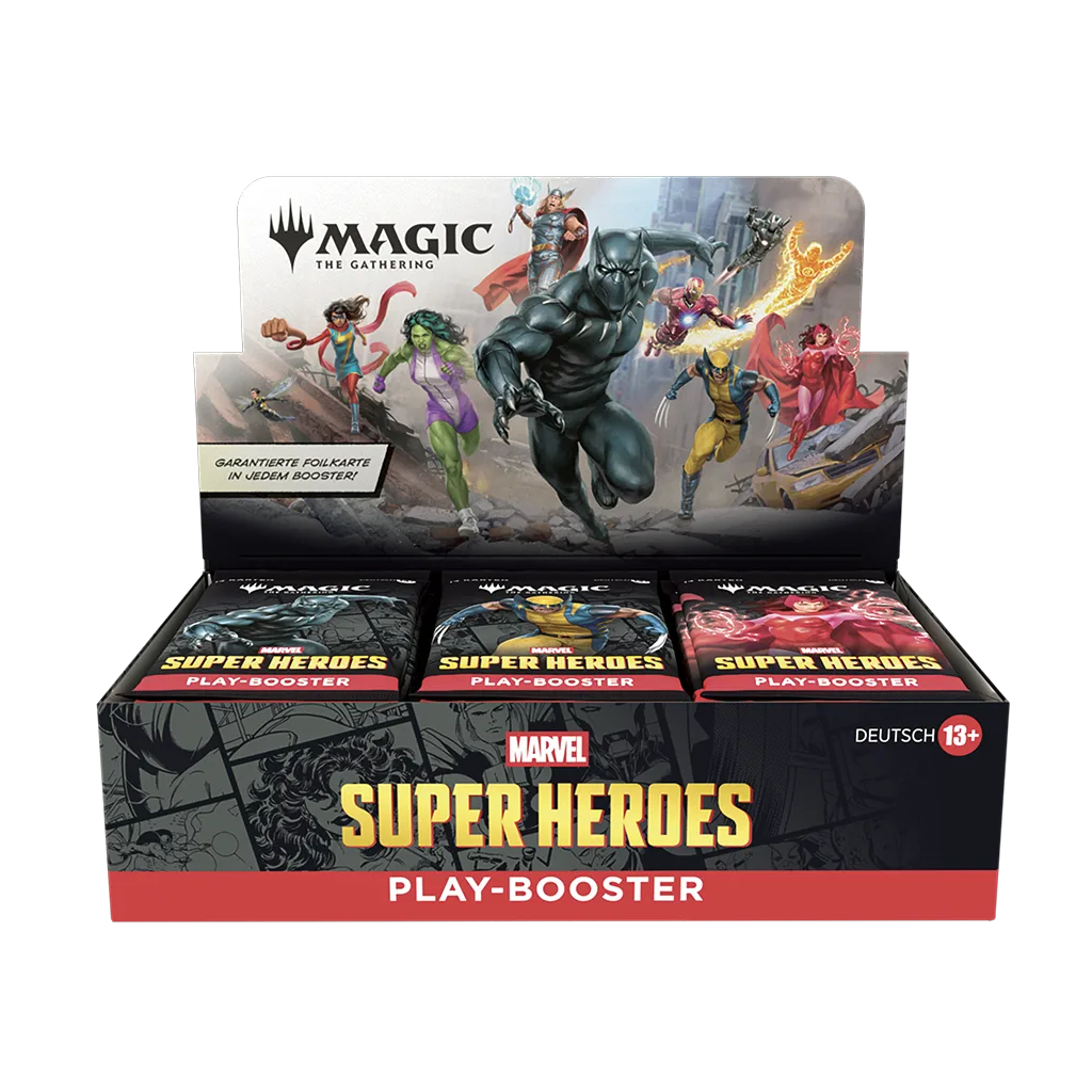 MTG - Magic the Gathering - Marvel Super Heroes - Play Booster Display (30 Packs) Deutsch ab 19.06.2026