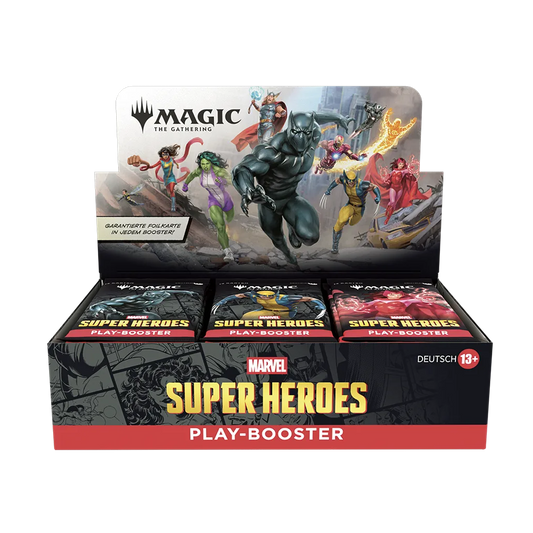 MTG - Magic the Gathering - Marvel Super Heroes - Play Booster Display (30 Packs) Deutsch