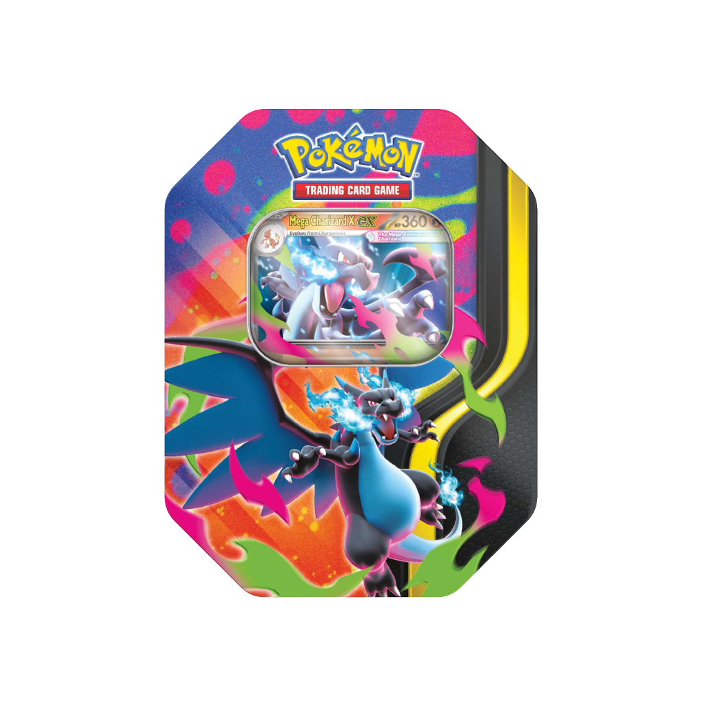Pokemon Mega Charizard X ex Tin (4 Booster) Englisch