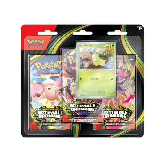 Pokemon Mega Entwicklung - Optimale Ordnung Endivie 3er Blister Deutsch