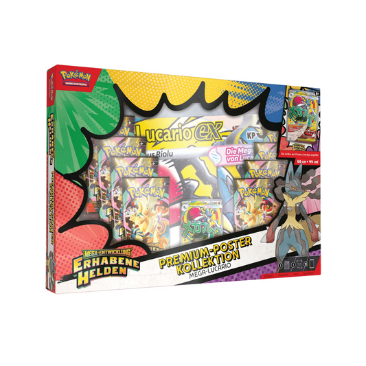 Pokemon Mega Entwicklung - Erhabene Helden - Mega Lucario Premium Poster Kollektion Deutsch