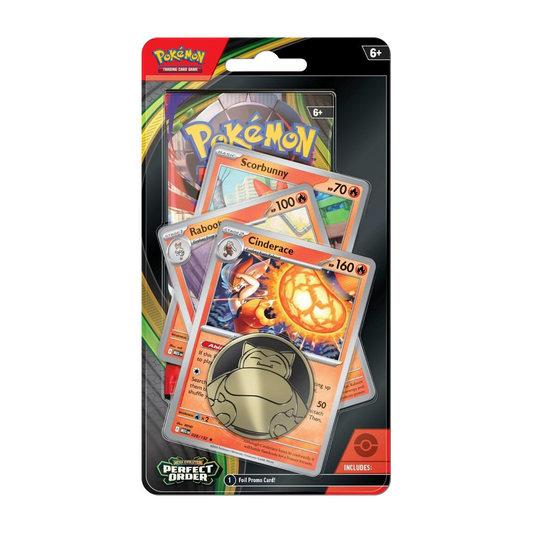 Pokemon Mega Evolution - Perfect Order Cinderace Premium Checklane Blister (1 Pack) Englisch