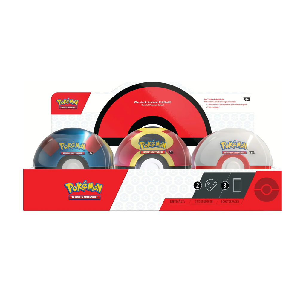 Pokemon Pokeball Tin Herbst 2025 (5 verschiedene Motive) Deutsch