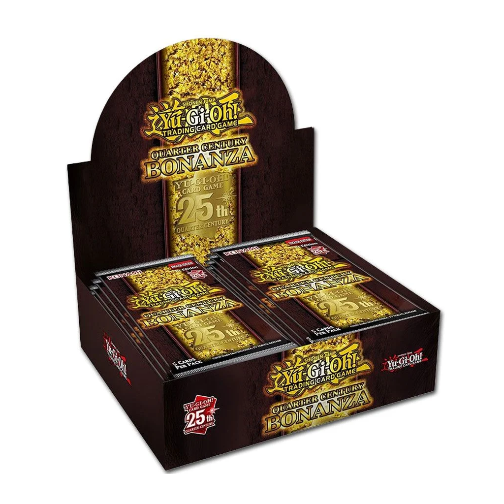 Yu-Gi-Oh! Quarter Century Bonanza Booster Display (24 Packs) 1. Edition Englisch