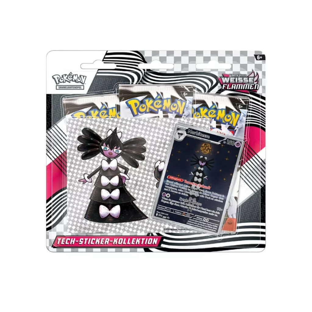 Pokemon Karmesin & Purpur - Weisse Flammen Tech Sticker Blister Deutsch