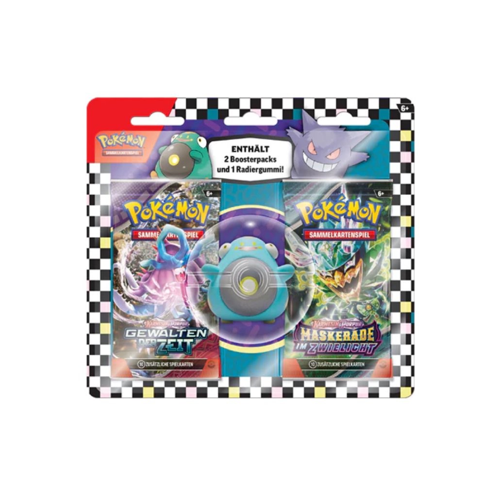 Pokemon Back to School Wampitz Radiergummi Blister Deutsch