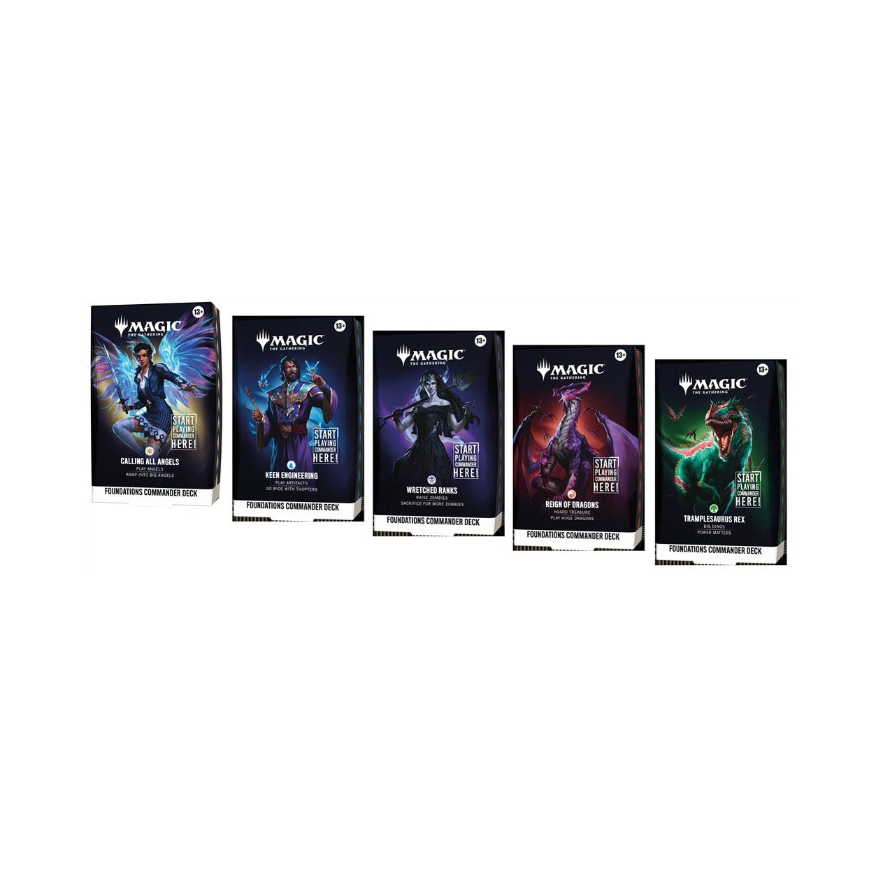 Magic: The Gathering: Foundations Starter Commander Deck Display (5 Decks) - Englisch - ab 02.10.2026
