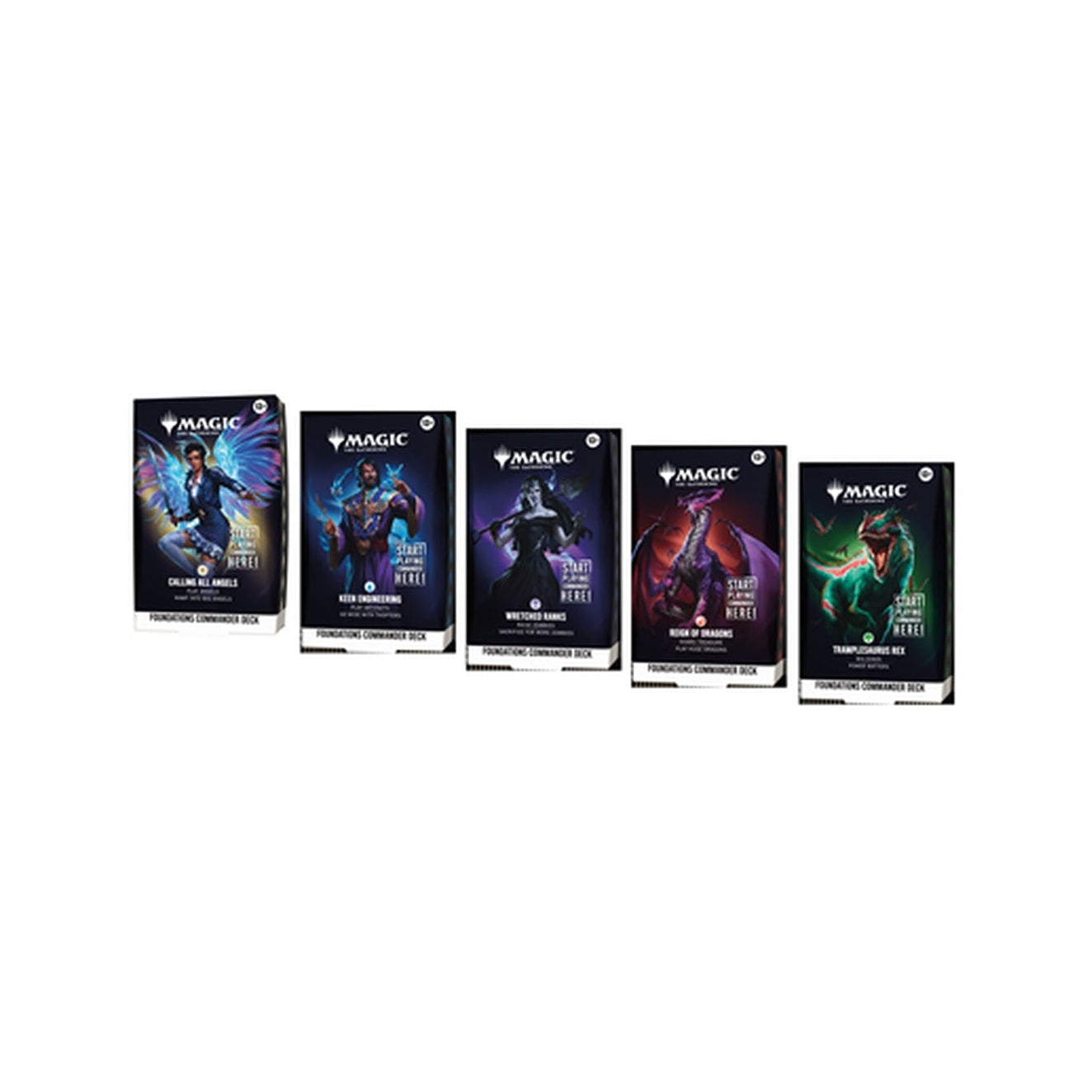 Magic: The Gathering: Foundations Starter Commander Deck Display (5 Decks) - Deutsch - ab 02.10.2026