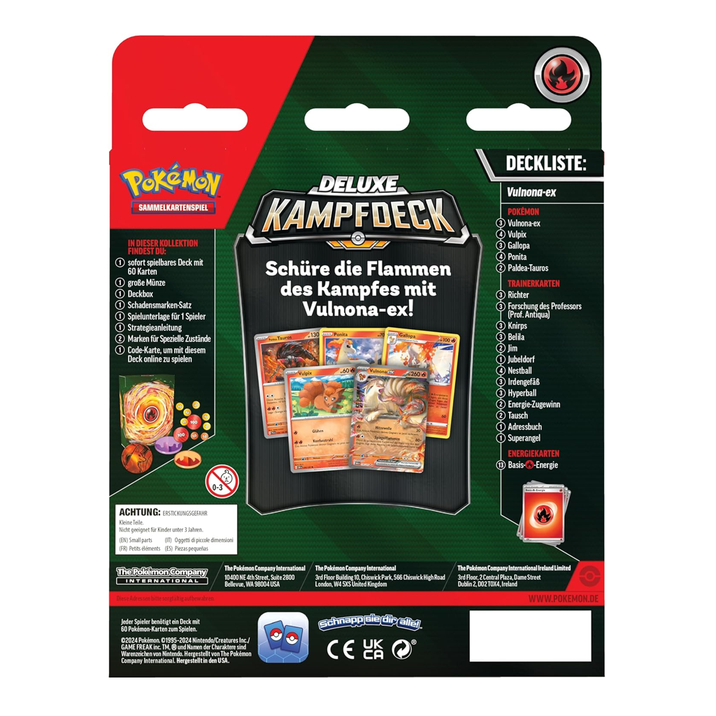 Pokemon Deluxe Kampfdeck / Battle Deck Vulnona ex Deutsch