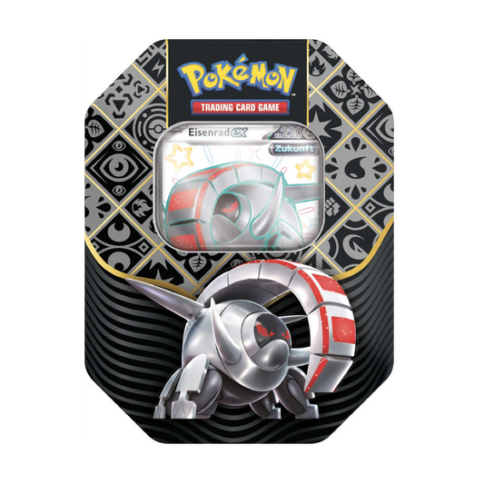 Pokemon Karmesin & Purpur - Paldeas Schicksale Eisenrad ex Tin Deutsch