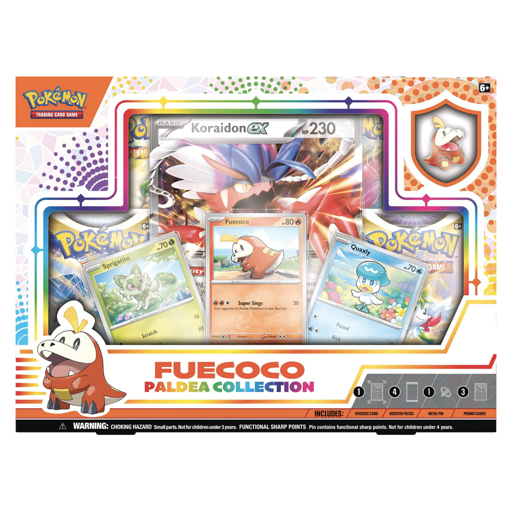 Pokemon Paldea Collection Sprigatito / Fuecoco oder Quaxly Englisch