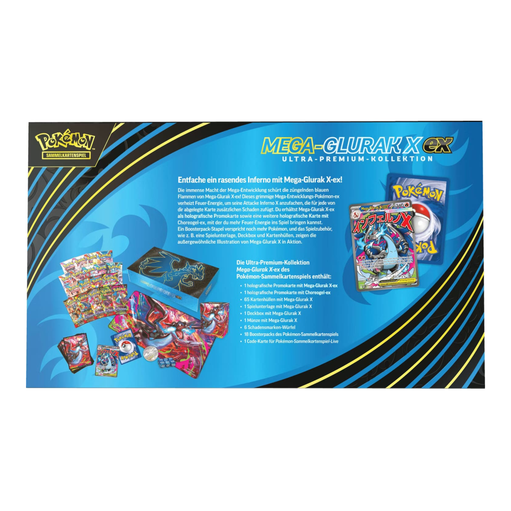 Pokemon Mega Entwicklung - Mega Glurak ex Ultra Premium Kollektion Deutsch