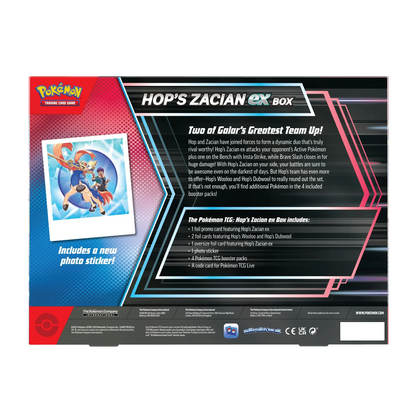 Pokemon Scarlet & Violet - Hop's Zacian ex Collection Englisch