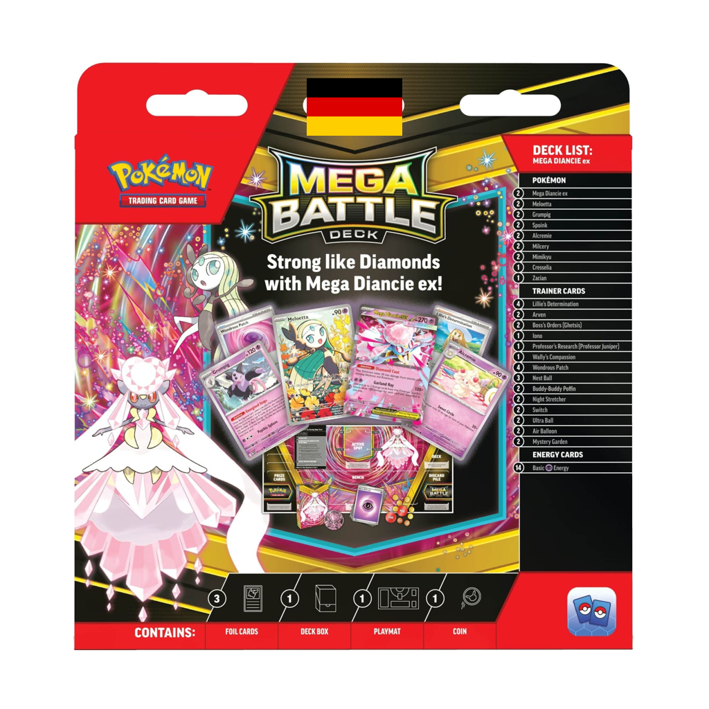 Pokemon Mega Diancie ex Mega Kampfdeck Deutsch