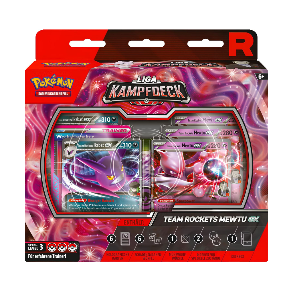 Pokemon Team Rockets Mewtu Liga Kampfdeck Deutsch