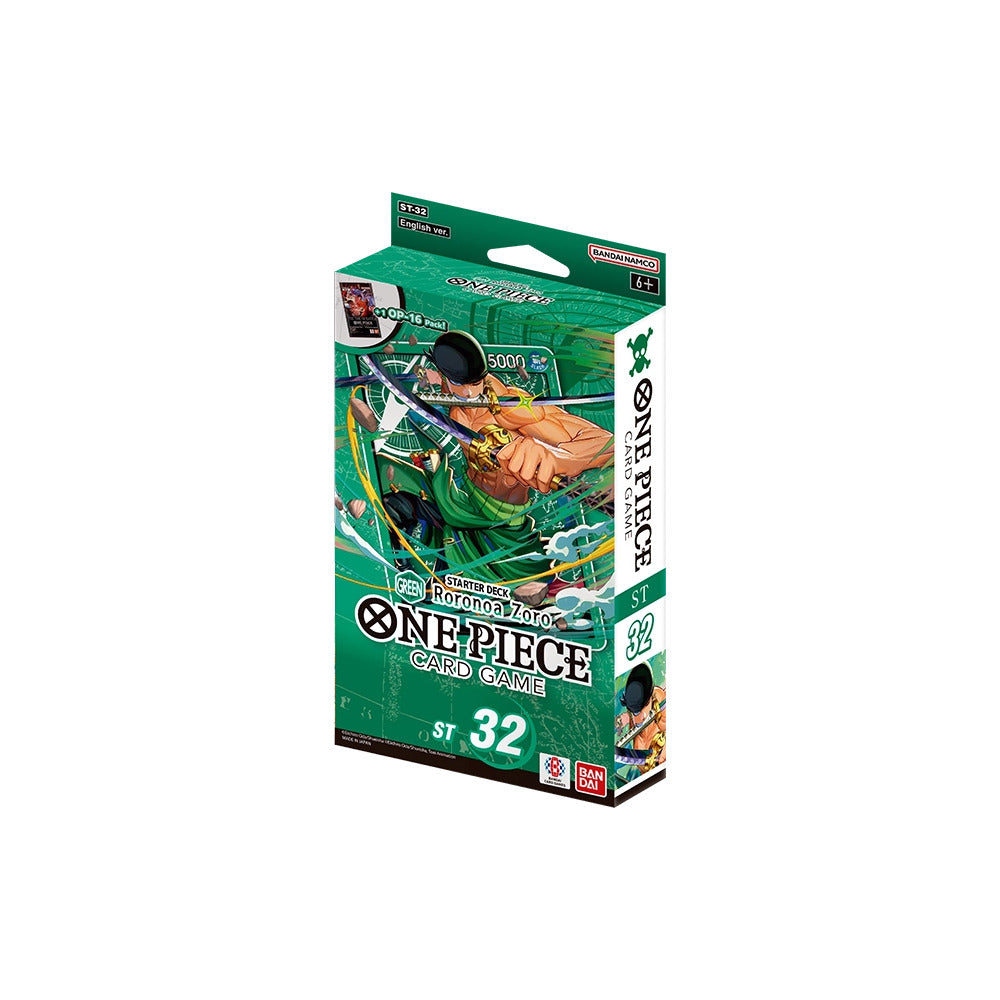 One Piece Card Game – Starter Deck – Green Roronoa Zoro [ST-32]