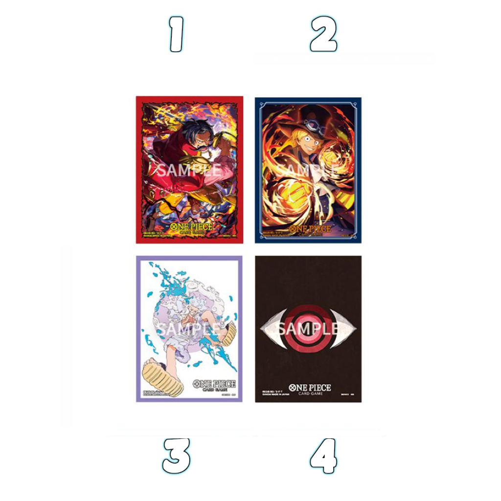 One Piece Card Game - Official Sleeves Vol. 12 / 4 verschiedene Motive