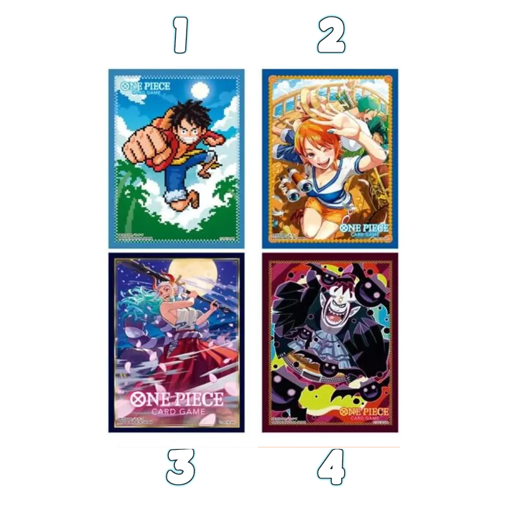 One Piece Card Game - Official Sleeves Vol. 8 / 4 verschiedene Motive