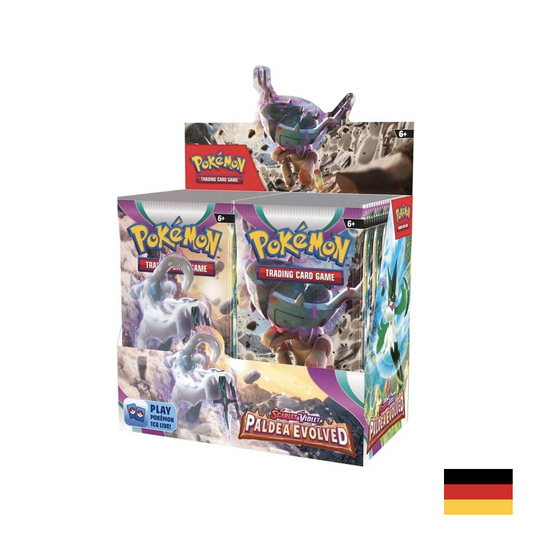 Pokemon Karmesin & Purpur - Entwicklungen von Paldea Display Deutsch - Box Break / Live Opening