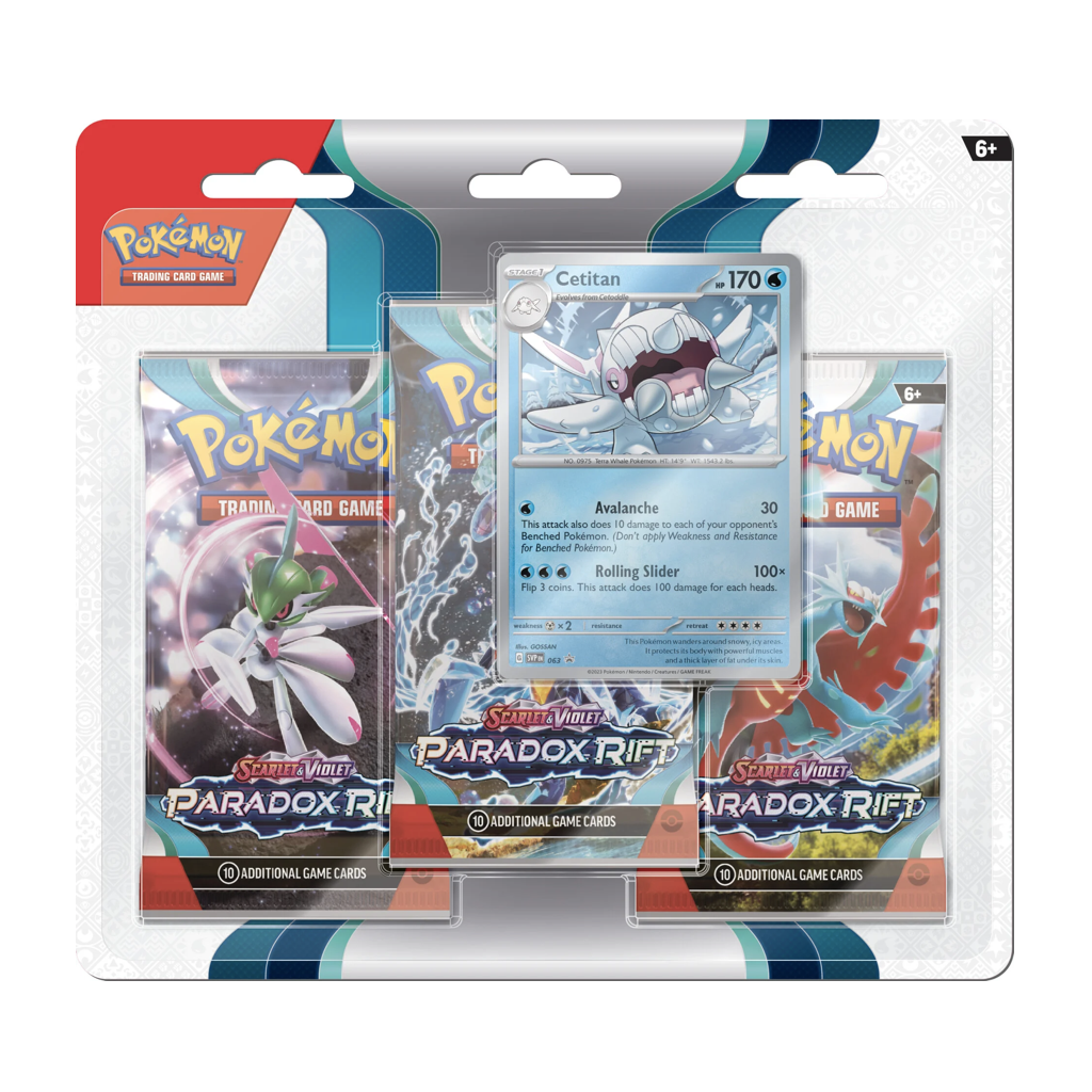 Pokemon Scarlet & Violet - Paradox Rift 3er Blister / 2 Varianten Englisch