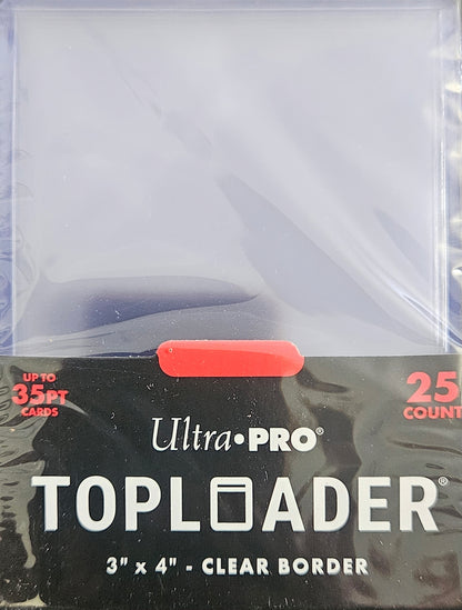 Ultra Pro Toploader - 3"x4" Clear Regular (25 Stück oder Anzahl frei wählbar)