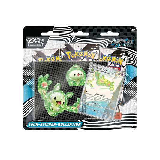 Pokemon Karmesin & Purpur - Schwarze Blitze Tech Sticker Blister Deutsch