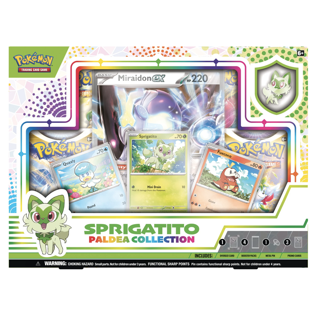 Pokemon Paldea Collection Sprigatito / Fuecoco oder Quaxly Englisch